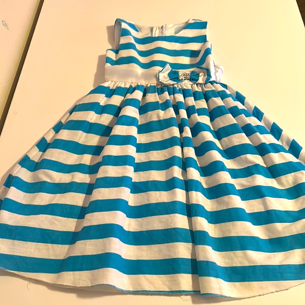 Girls Blue/White Dress